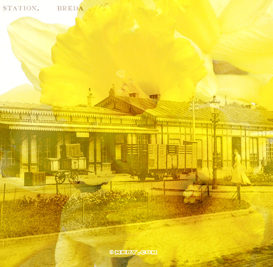 Double Exposure Belcrum 8 - Wooden Train Station