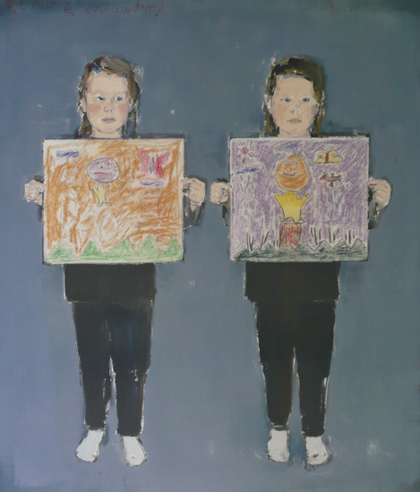 Meisjes met tekeningen