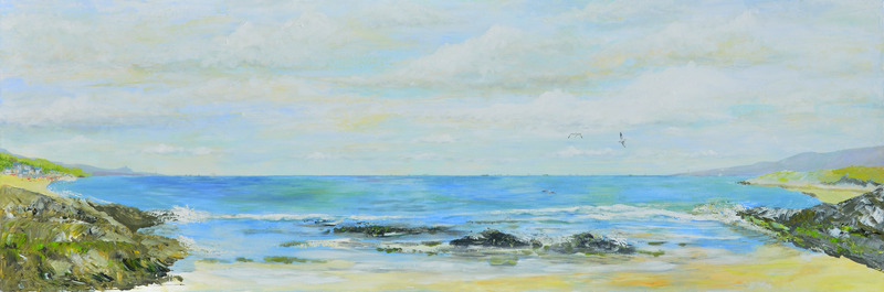 Panorama van een Franse kust