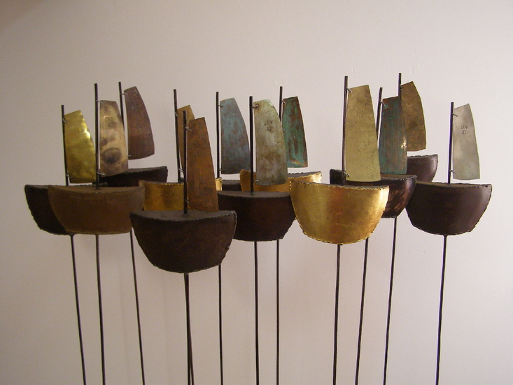 Sophia de Vries - Groeten uit Zee ( Koperslag, staal, koper, zink, messing)