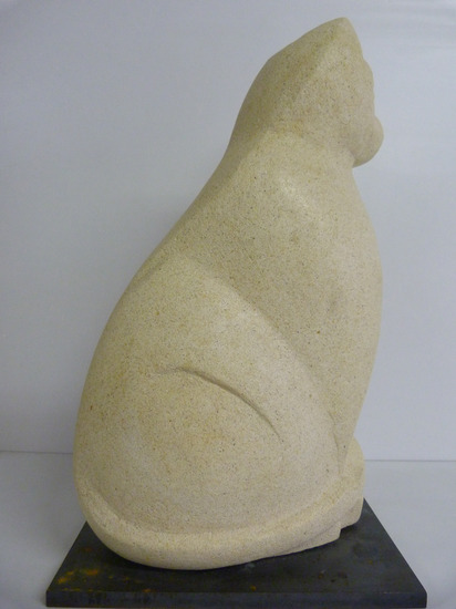 Klaas Kuipers - Pussycat ( Nieuw Zeelands kalksteen)