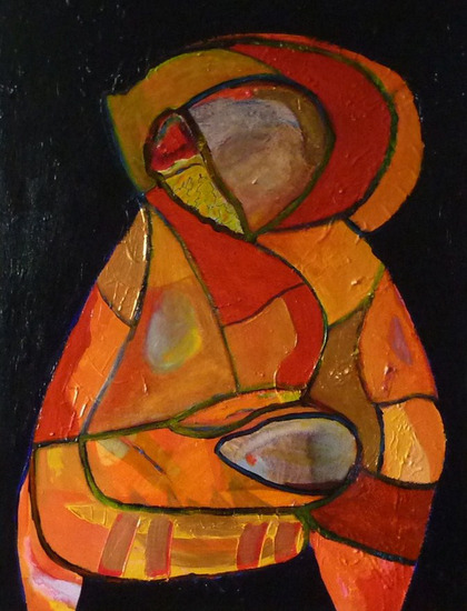 Henk Dillerop - Vannacht heb ik een kleurmachine gebouwd (Gem. techn. op katoen)