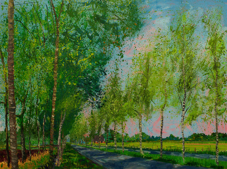 Gertjan Scholte-Albers - G-weg Rechthoek (Olieverf op linnen)