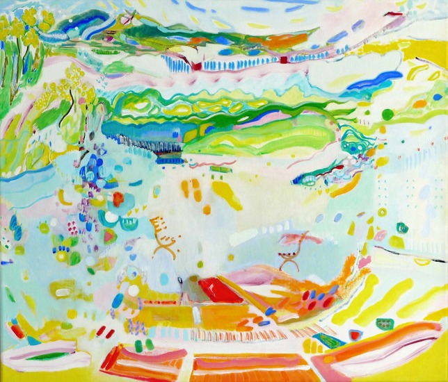 Ilse Brul - Buitenplaatsje ( Olieverf op linnen)