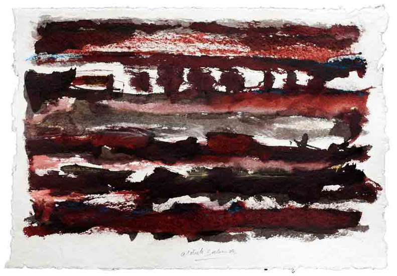 Aldrik Salverda - Mixed media op papier