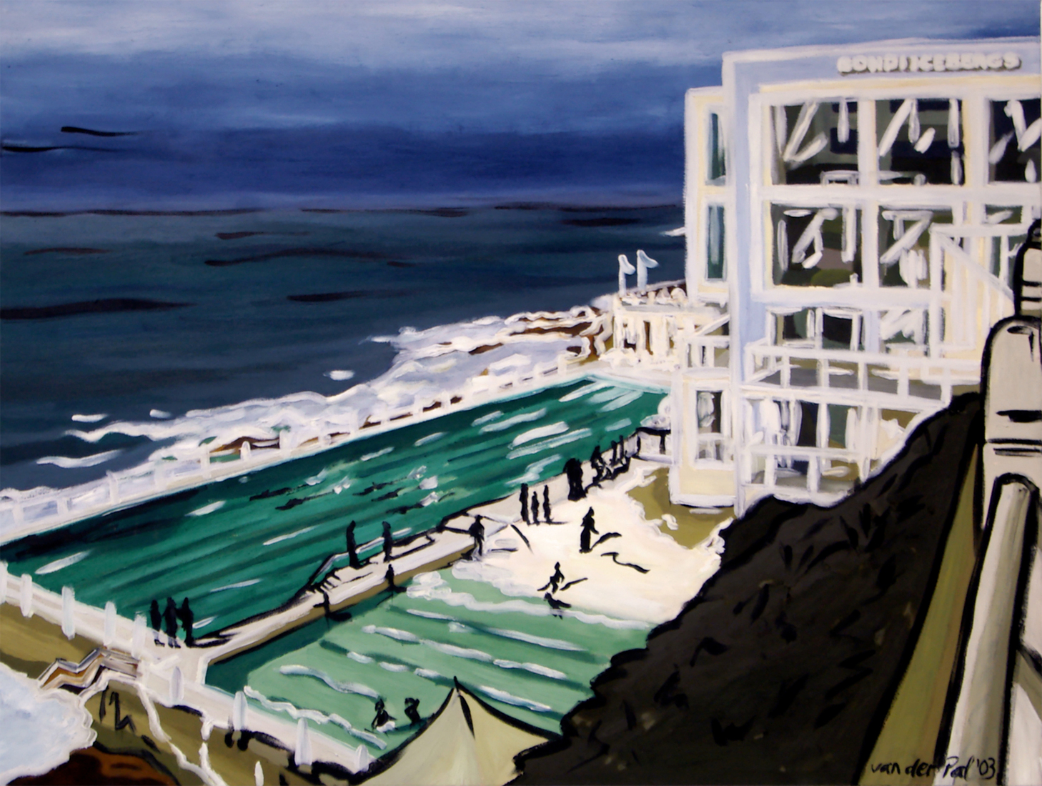 Icebergs winter swim