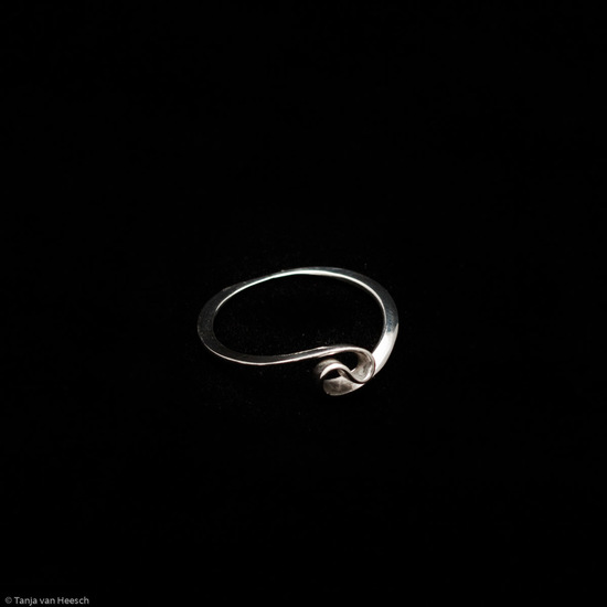 Ring plat met twist