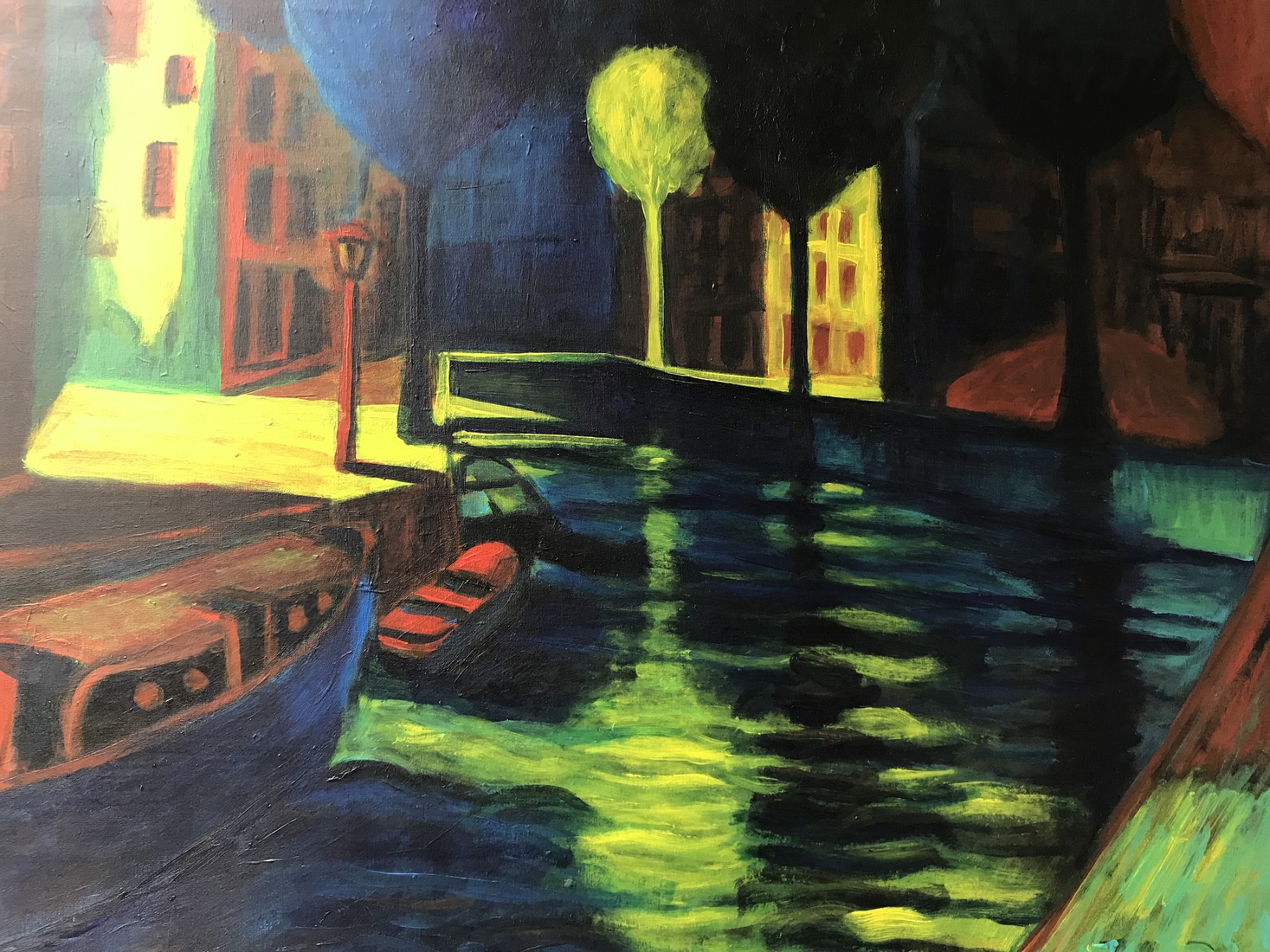 Amsterdam Canal at Night