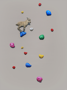 The artwork is balancing at the border between realism and fantasy. Detailed animal figures against one background colour.