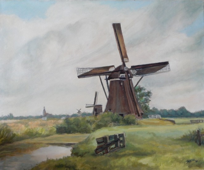 molen bij Kinderdijk