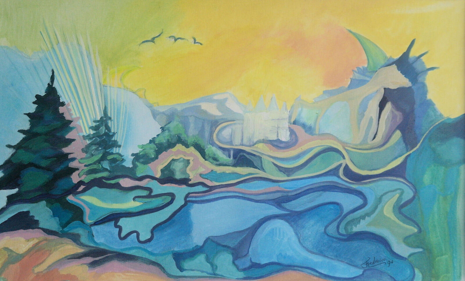 Droomlandschap in Kleur en Licht