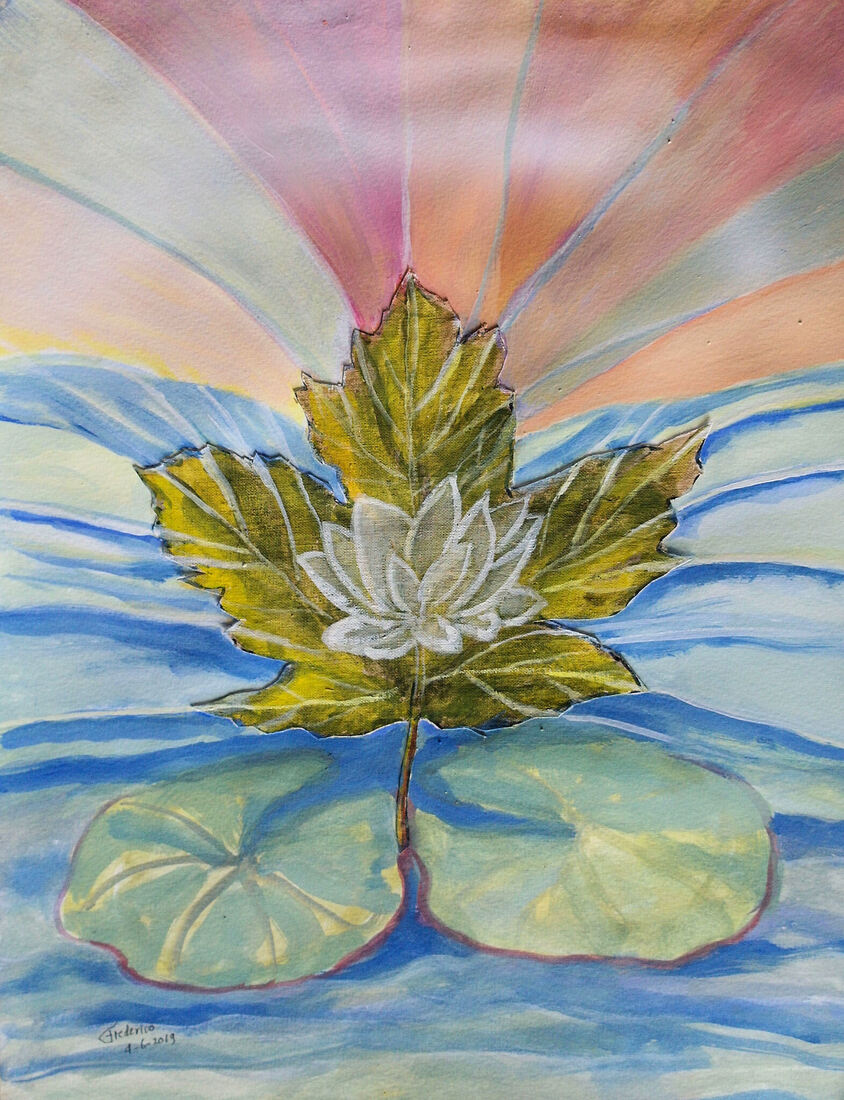 Stralende Lotus van Transformatie