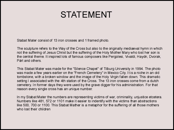 Statement