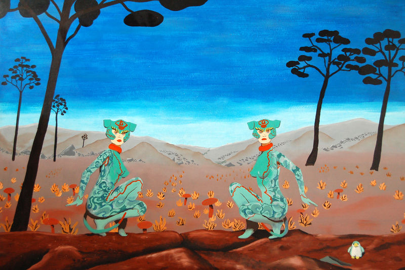 Buitenaards landschap