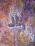 ballerina acryl op doek