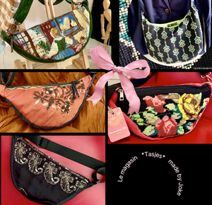 Tassen naar eigen ontwerp gemaakt van 100% gebruikte materialen