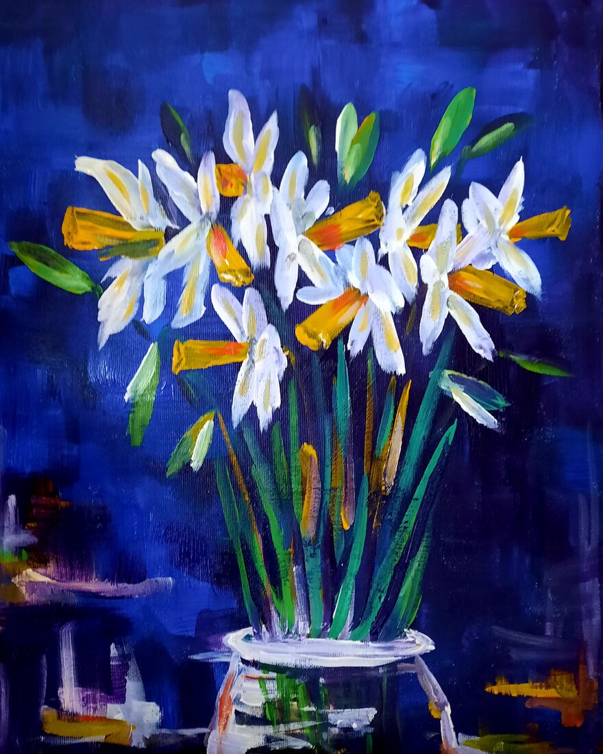 Narcissen in vaas 