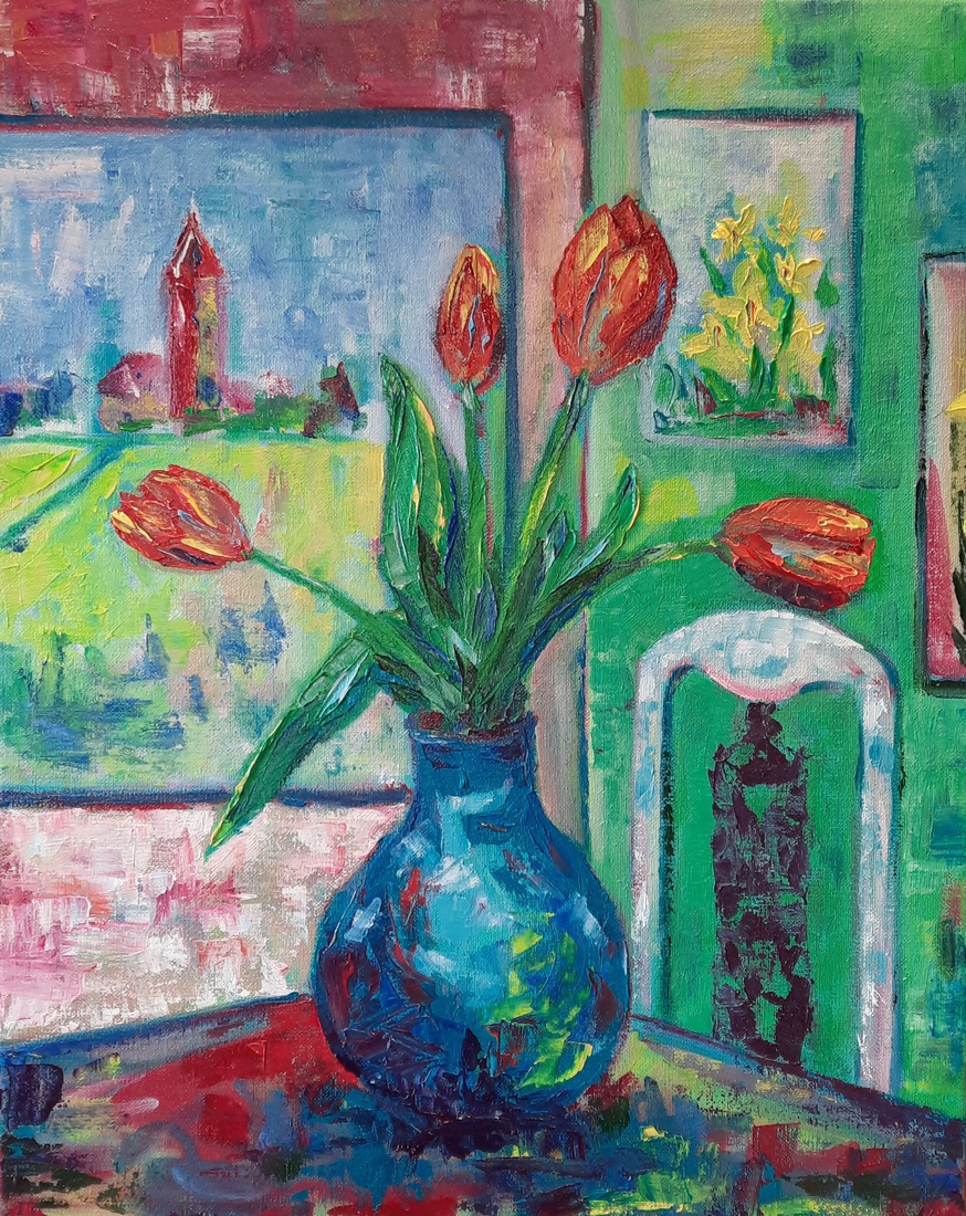 Tulpen in vaas 