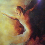 Dans en beweging inspireert me eindeloos.... Van kinds af aan ben ik geboeid door de schoonheid en kracht van dansers en dans in al zijn vormen, een gepassioneerd danser weet me te ontroeren,door hun blikken emoties en bewegingen. Die ontroering wil ik laten zien op mijn doeken.