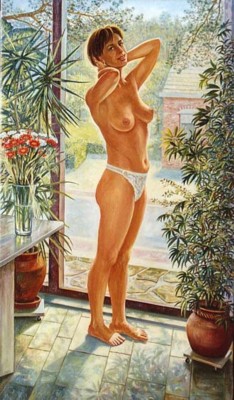 Portret van mevrouw M.