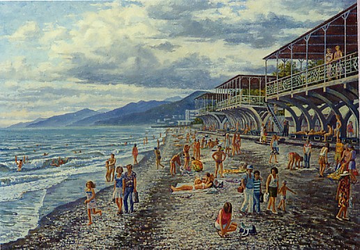 The approach of the storm.