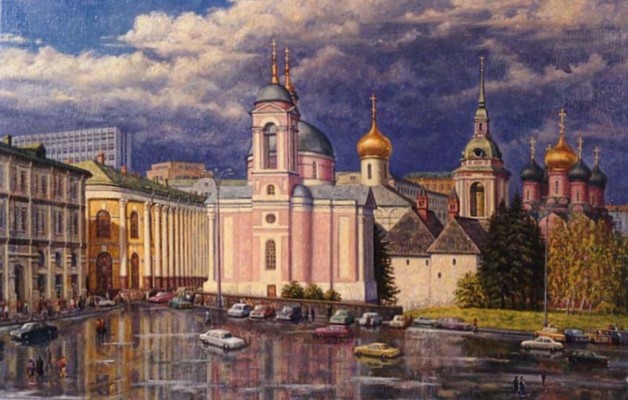 Moskou. Net voor het onweer.