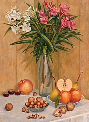 Stilleven met noten.