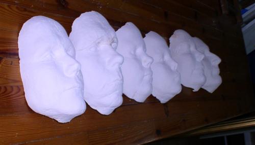 keramisch familieportret