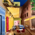 Een knipoog naar “Le cafe de Nuit”