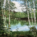 Tussen de berken 