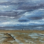 Zicht op het Wad vanaf Wierum