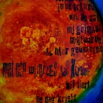 met een wiijnfles als kijker