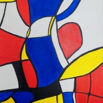 Compositie in primaire kleuren