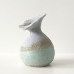 Vaasje blauw/patina
