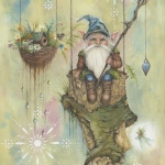 Kunstafdruk (gicleé) : "Gnosichy" 30x23CM