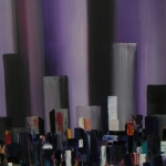 city view purple night