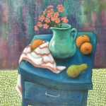 Petite table bleu