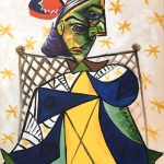 Vrouw met moeilijke blik