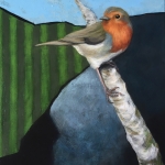 Drieluik-Roodborstje