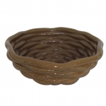 Gevlochten schaal laag