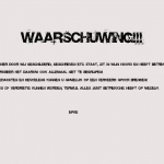 WAARSCHUWING!