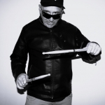 Portret muzikant/drummer Rumy Jansen