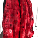 Rode sjaal geometrisch
