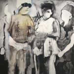 Collage op brushed Aluminium 5