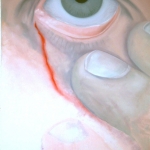 Ogen wijd open, pijnlijk