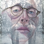 Zelfportret met opa Runhaar