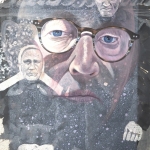 Zelfportret met overgrootouders