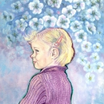 Meisje met bloemen 2