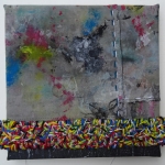 'Haal eruit wat erin zit I' - textiel schilderij