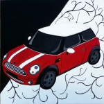 Mini one cherry red